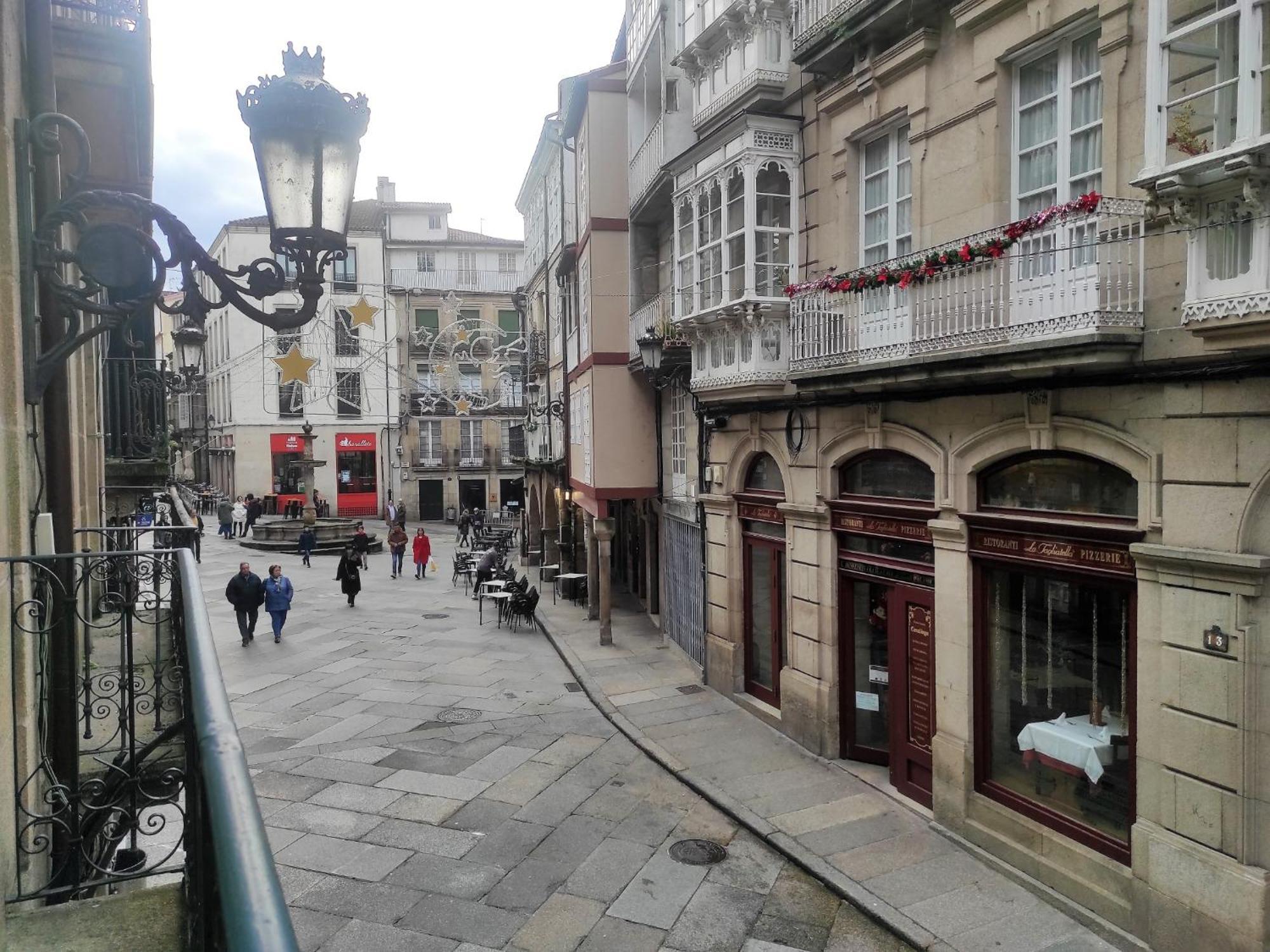 1A. Disfruta De Su Balcon Sobre El Casco Viejo. Apartamento Ourense Exterior foto